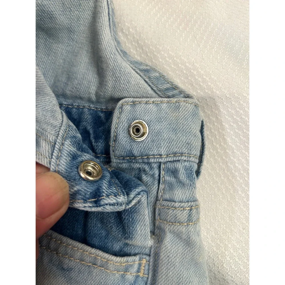 The Children's Place Denim Overalls 6X/7 Blue Tie Dye Shortalls Kids